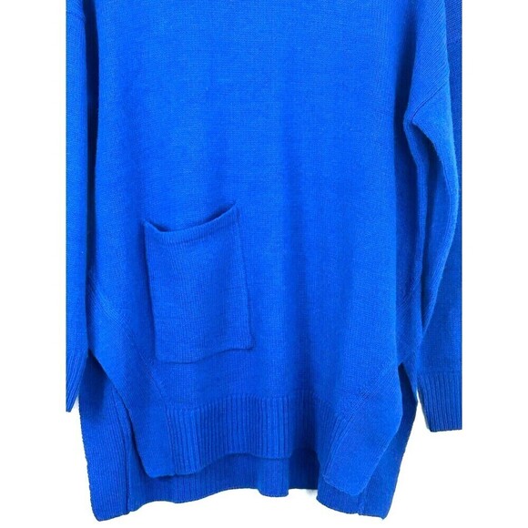 Nine West Womens Size M Blue Turtleneck Sweater Soft Chunky Knit Comfort Cozy H2 - Picture 9 of 12